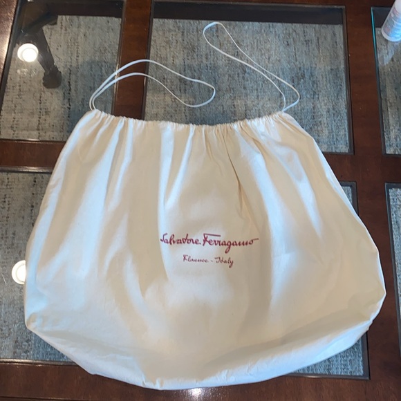Salvatore Ferragamo Florence Italy large Purse Dust Bag 30” x 21” drawstrings - Picture 1 of 14